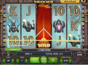 Egyptian Heroes slotmaskinen SS-07