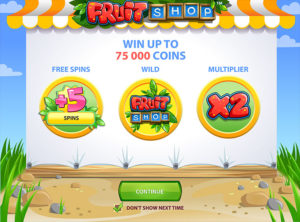 Fruit Shop slotmaskinen SS-03