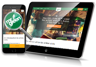 Mobil & tablet spil hos Mr. Green Casino
