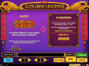 Golden Legend slotmaskinen SS-02