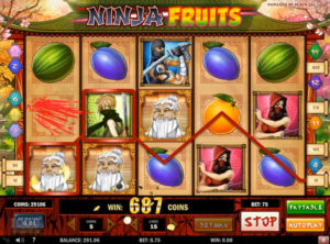 Ninja Fruits slotmaskinen SS-04