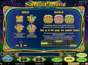 Samba Carnival slotmaskinen SS-03