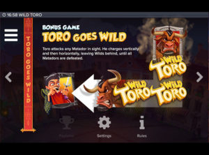 Wild Toro slotmaskinen SS-05